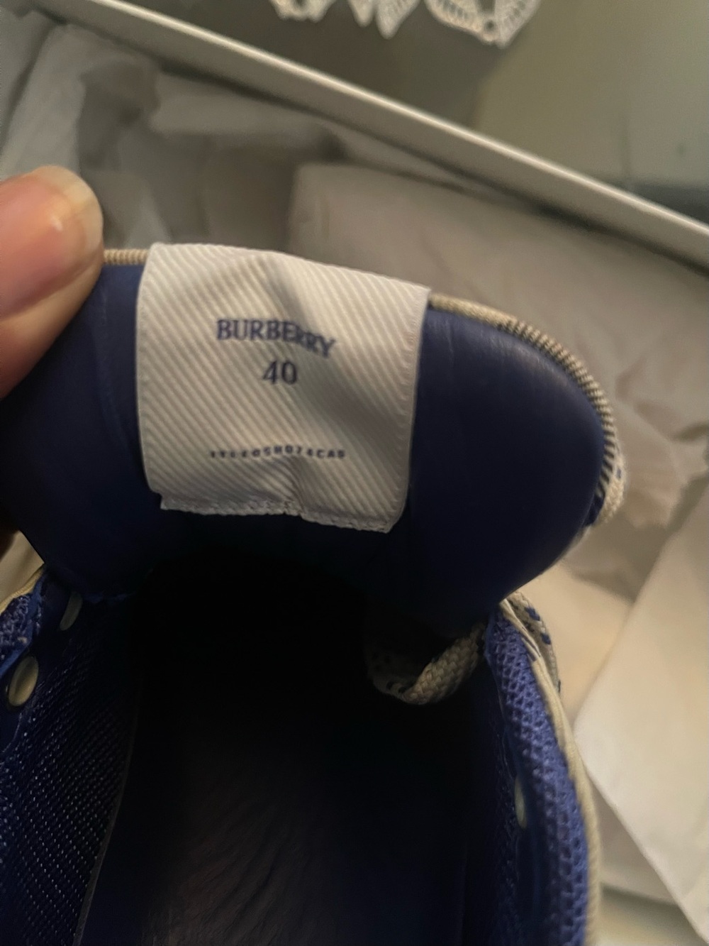 Burberry Lichen Check Low-Top Sneaker - Picture 8 of 12